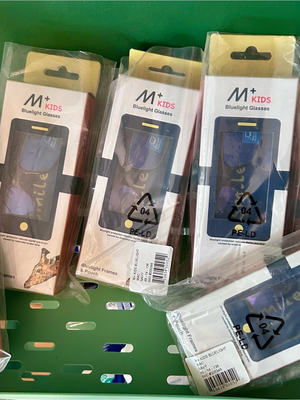 NIB! M+  Kids Bluelight Glasses - Navy Blue bundle of 6!